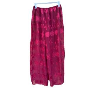 VICTORIA’S SECRET VINTAGERED SHEER LINGERIE PANTS SIZE Medium